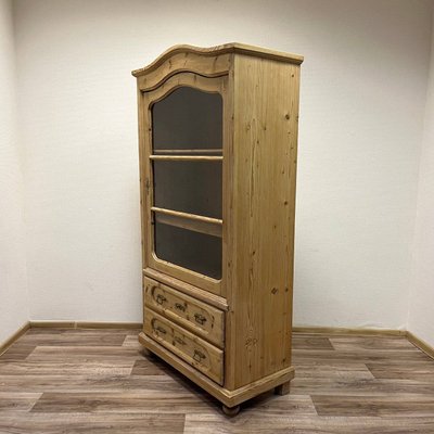 Antique Wilhelminian Display Cabinet in Spruce, 1860s-ALF-2033487