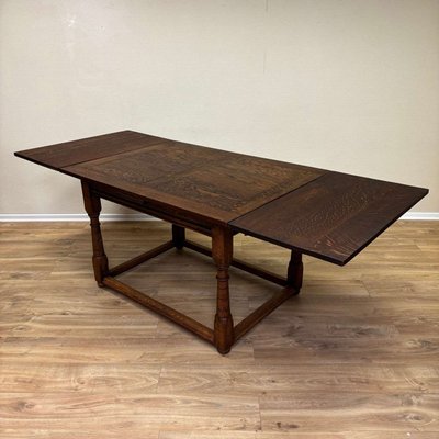 Antique Wilhelminian Extending Dining Table in Oak-ALF-2033483