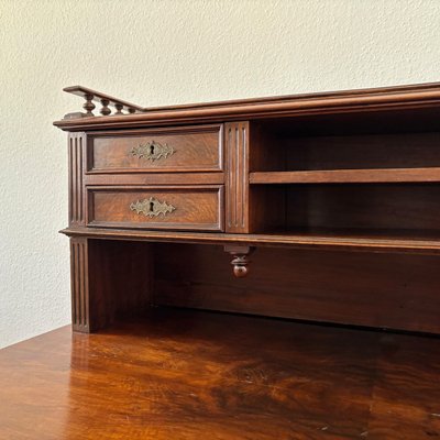 Antique Wilhelminian Style Walnut Desk-ALF-2033599