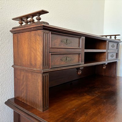 Antique Wilhelminian Style Walnut Desk-ALF-2033599