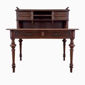 Antique Wilhelminian Style Walnut Desk-ALF-2033599