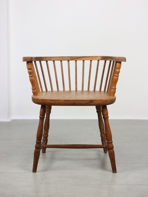 Antique Windsor Chairs with Low Back, Set of 2-HGJ-1318632