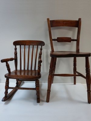 Antique Windsor Children's Rocking Chair, 1850-EA-1796620