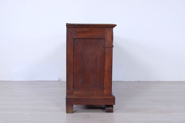 Antique Wood Chest of Drawers with Mirror, 1900s-XSG-695917