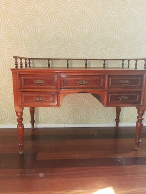 Antique Wood Desk-GEL-1191281