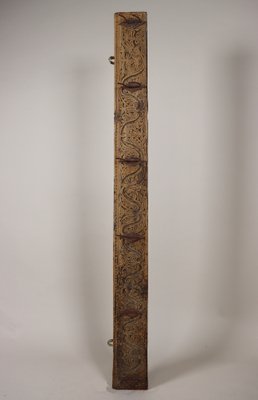 Antique Wood Handcarved Wall Coat Rack, 1890s-UZN-1804120