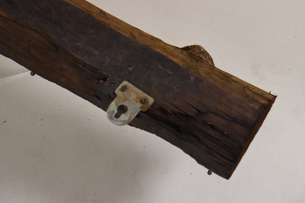 Antique Wood Handcarved Wall Coat Rack, 1890s-UZN-1804119