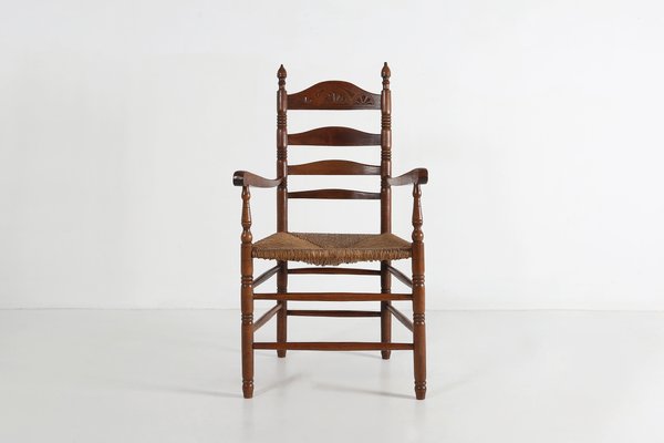 Antique Wooden Armchair, 1900s-YSY-1143379