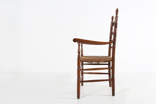 Antique Wooden Armchair, 1900s-YSY-1143379