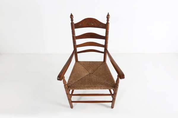 Antique Wooden Armchair, 1900s-YSY-1143379