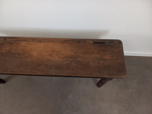 Antique Wooden Bench, 1890s-TUK-2041361