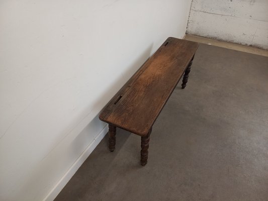 Antique Wooden Bench, 1890s-TUK-2041361