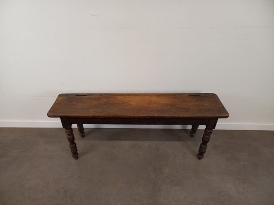 Antique Wooden Bench, 1890s-TUK-2041361