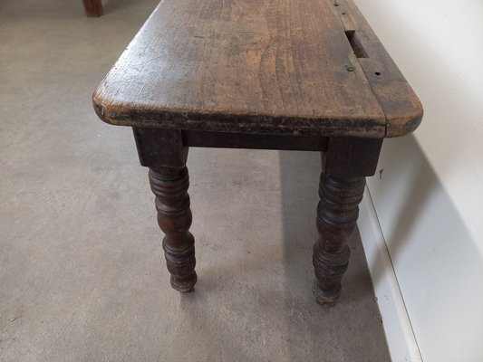 Antique Wooden Bench, 1890s-TUK-2041361