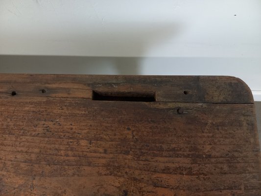 Antique Wooden Bench, 1890s-TUK-2041361