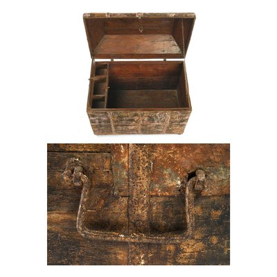 Antique Wooden Chest, 1920s-NQ-654000