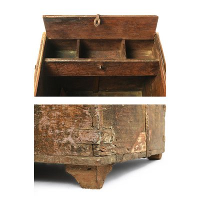 Antique Wooden Chest, 1920s-NQ-654000