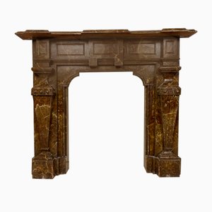 Antique Wooden Fireplace Mantle, 1900s-WZZ-1121749