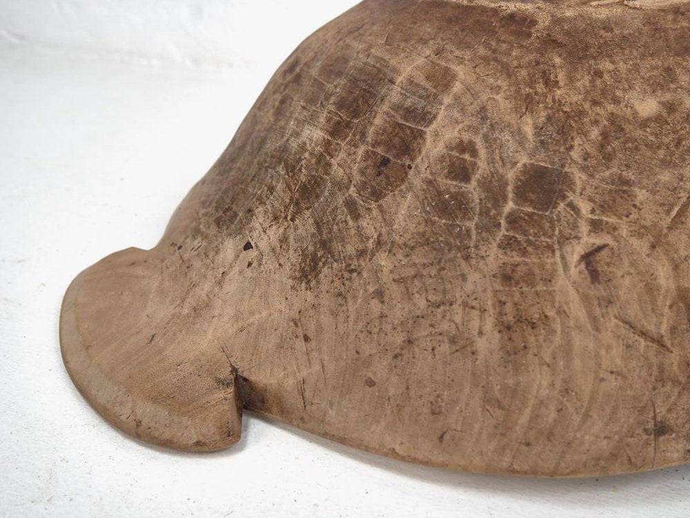 Antique Wooden Flour Kneading Bowl, 1900