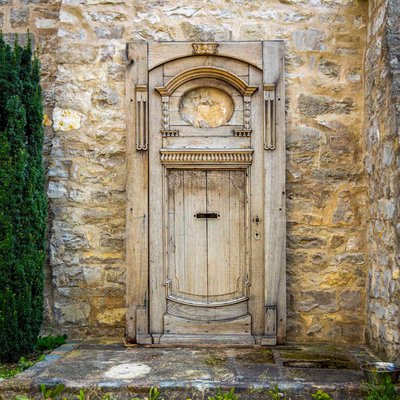 Antique Wooden Front Door, Late 19th Century-VEI-2021286