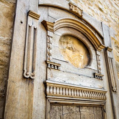 Antique Wooden Front Door, Late 19th Century-VEI-2021286