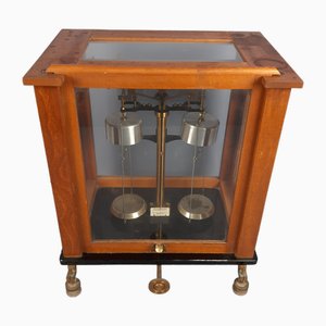 Antique Wooden Glass Pharmacy Scales, 1890s-PWG-2027130