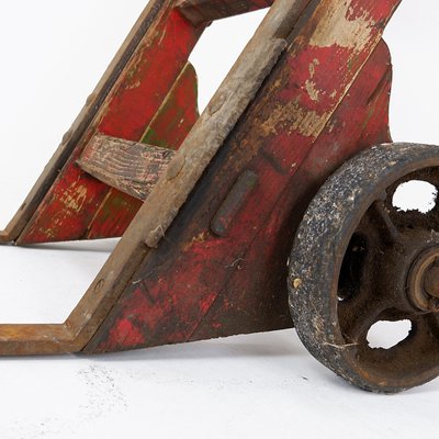 Antique Wooden Hand Truck-NYF-2018938