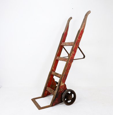 Antique Wooden Hand Truck-NYF-2018938