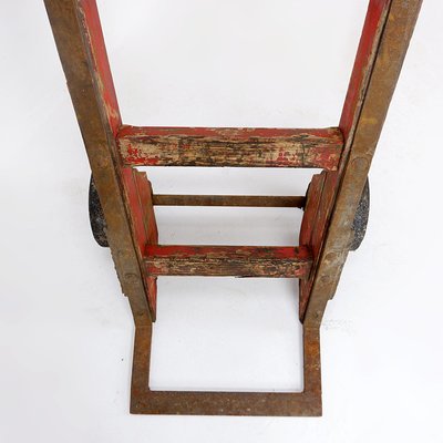 Antique Wooden Hand Truck-NYF-2018938