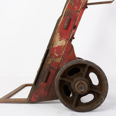 Antique Wooden Hand Truck-NYF-2018938