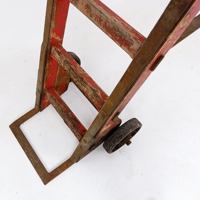 Antique Wooden Hand Truck-NYF-2018938