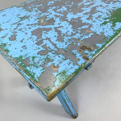 Antique Wooden Side Table with Original Patina, 1910s-TZ-778316