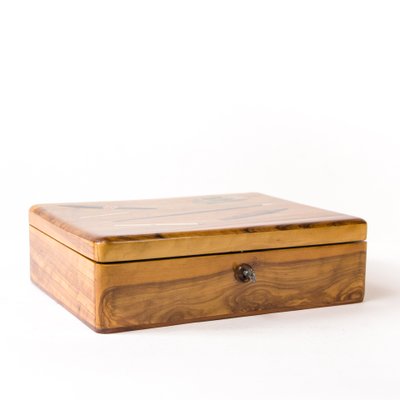 Antique Wooden Tobacco Box, 1910s-FSD-605621