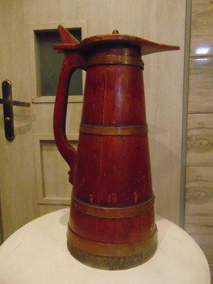 Antique Wooden Water Bottle-CAQ-1089088