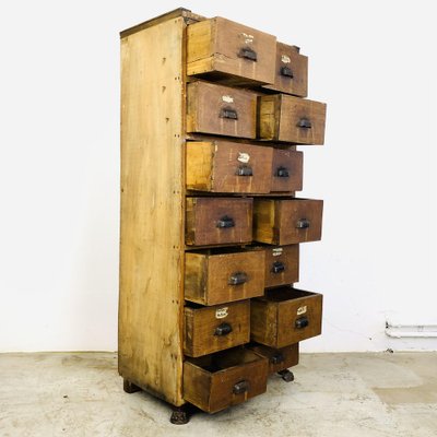 Antique Workshop Chest of Drawers-LCQ-1362806