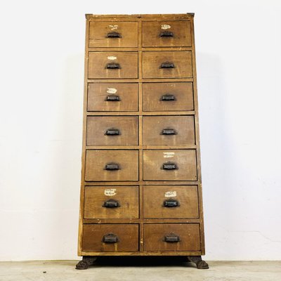 Antique Workshop Chest of Drawers-LCQ-1362806