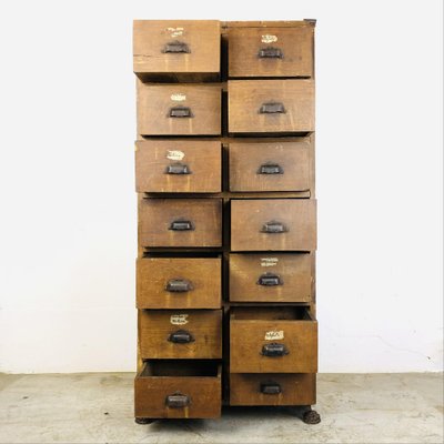 Antique Workshop Chest of Drawers-LCQ-1362806