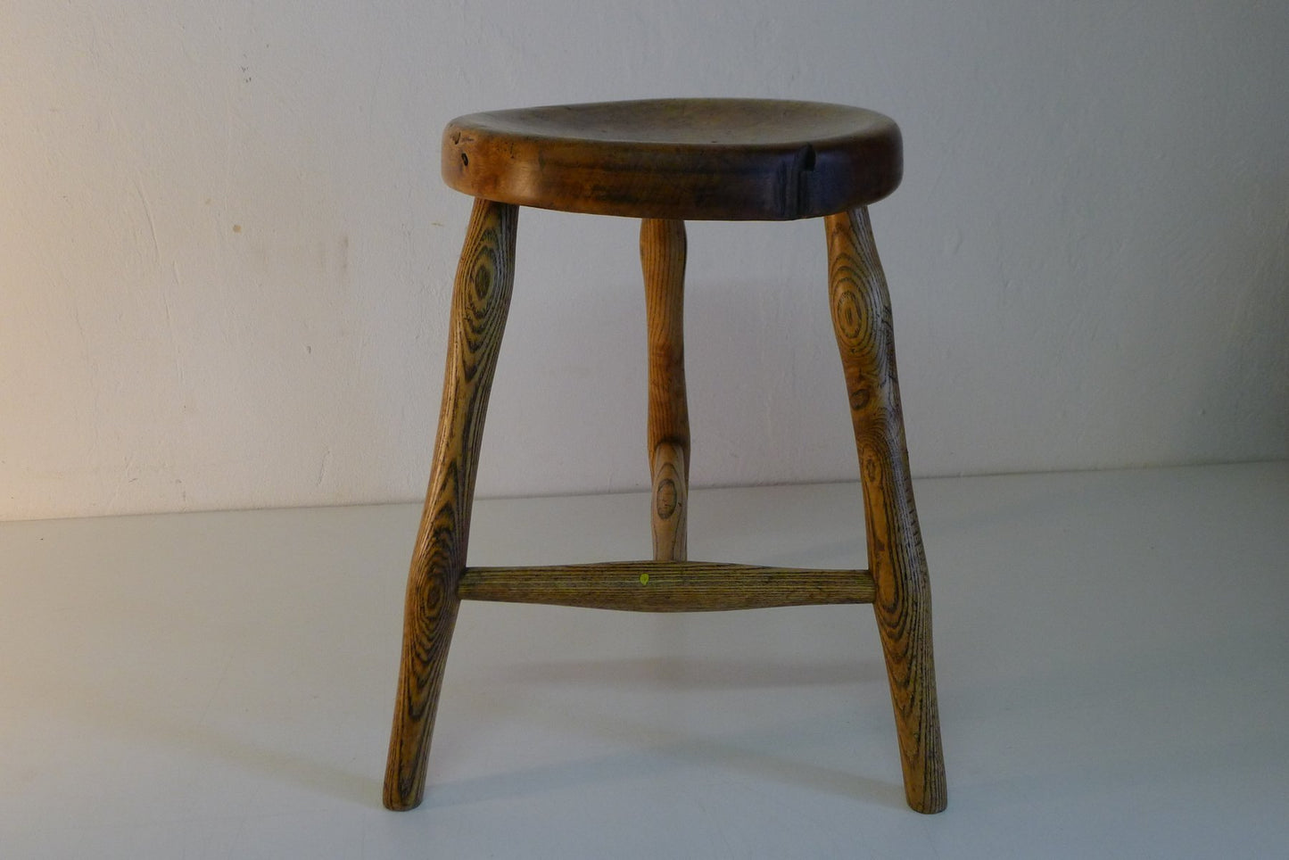 Antique Workshop Stool in Ash and Maple