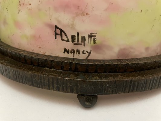 Antique Wrought Iron Fruit Bowl by André Delatte-SDV-837362