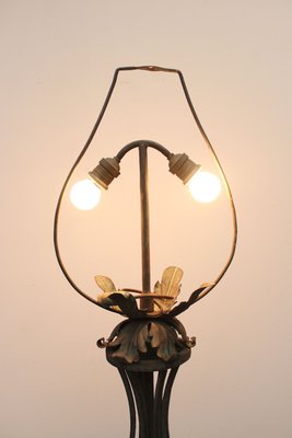 Antique Wrought Iron Ground Lamp, 1890s-IJR-1426134