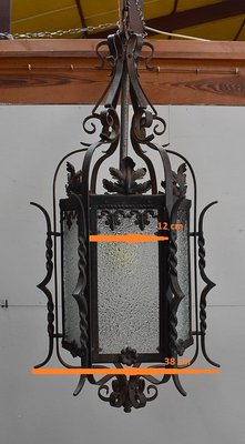 Antique Wrought Iron Landing Lantern-RVK-605952