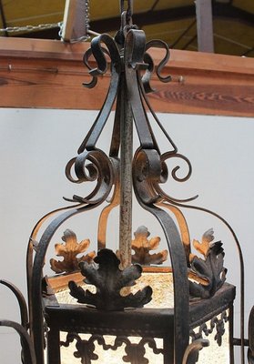 Antique Wrought Iron Landing Lantern-RVK-605952