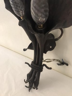 Antique Wrought Iron Sconce-YVY-689292