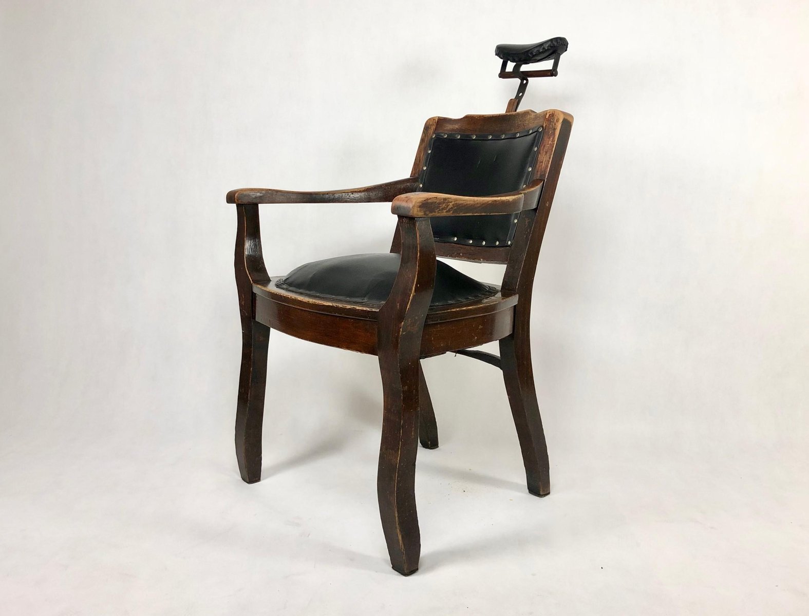 Antique XIX Century Wooden German Dental Chair