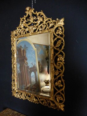 Antique XIX Gilded Mirror-WSV-605133