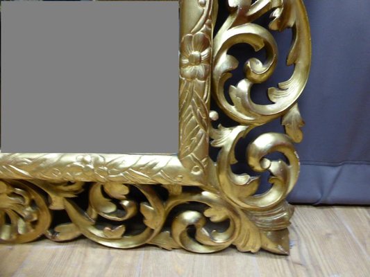 Antique XIX Golden Wood Mirror-WSV-605332