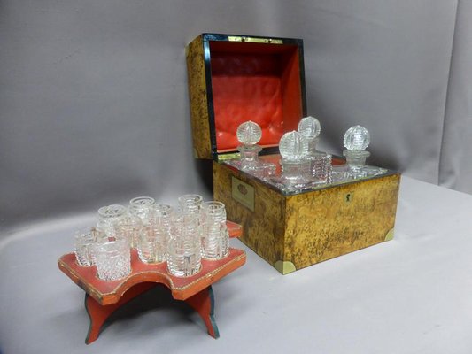 Antique XIX Liquor Cellar Set-WSV-605286