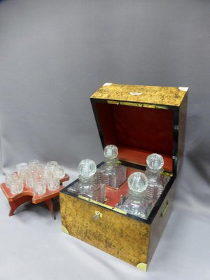 Antique XIX Liquor Cellar Set-WSV-605286