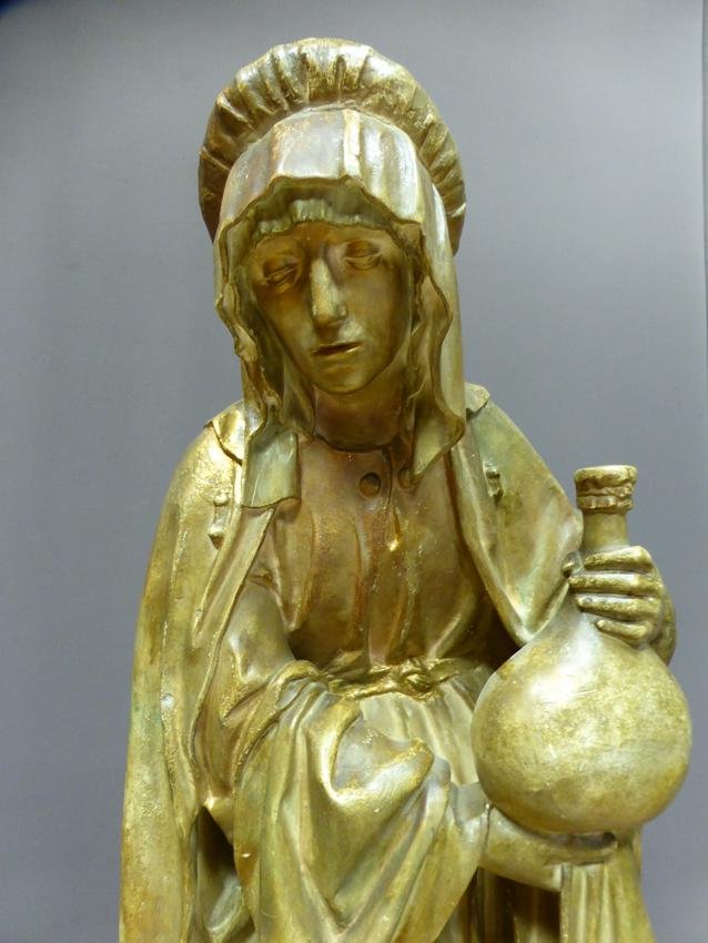 Antique XIX Saint Martha Statue