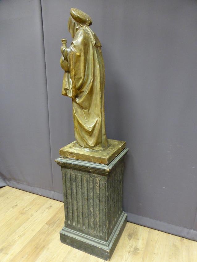 Antique XIX Saint Martha Statue